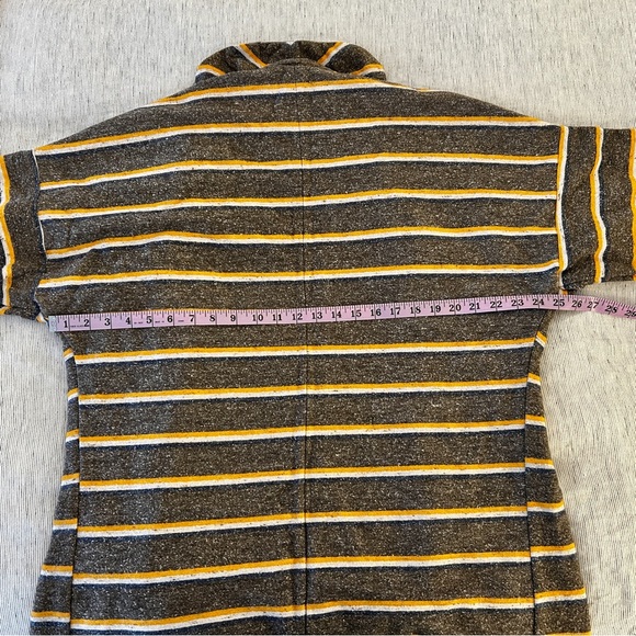 Longway Striped Flannel Overcoat - Picture 4 of 4